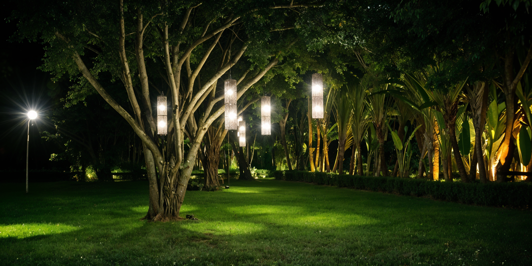 Professional landscape lighting