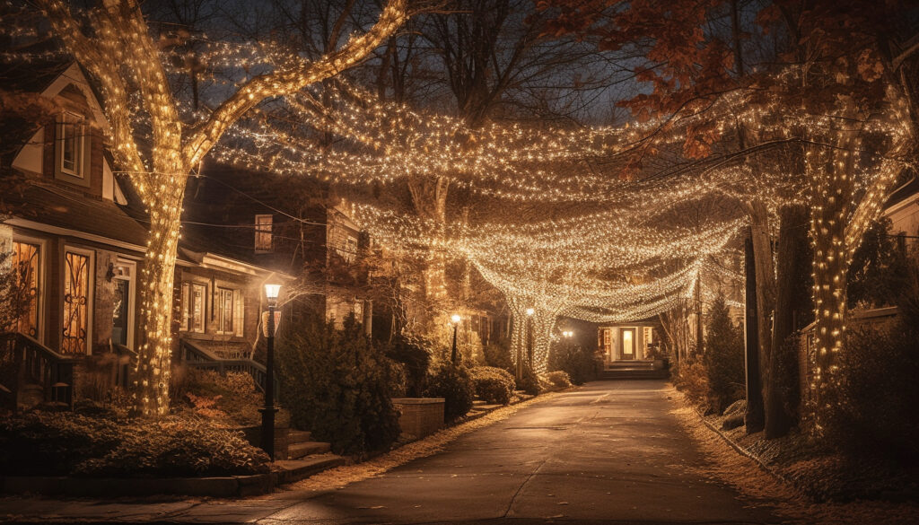 holiday lighting in vernon hills il